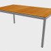 3d model mesa de teca superior Mesa de comedor 1270 - vista previa