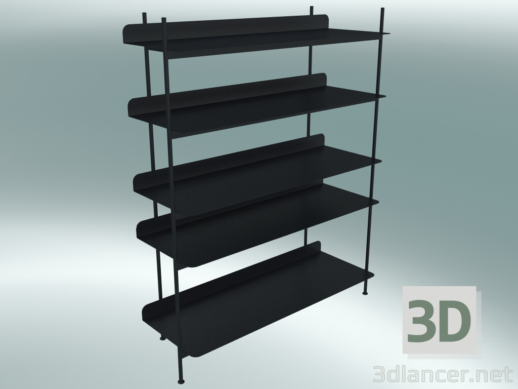 modèle 3D Compilation du système de rack (configuration 3, noir) - preview