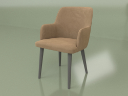 Stuhl Santino XL (Beine Schwarz)