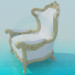 3D Modell Geschnitzten Sessel - Vorschau