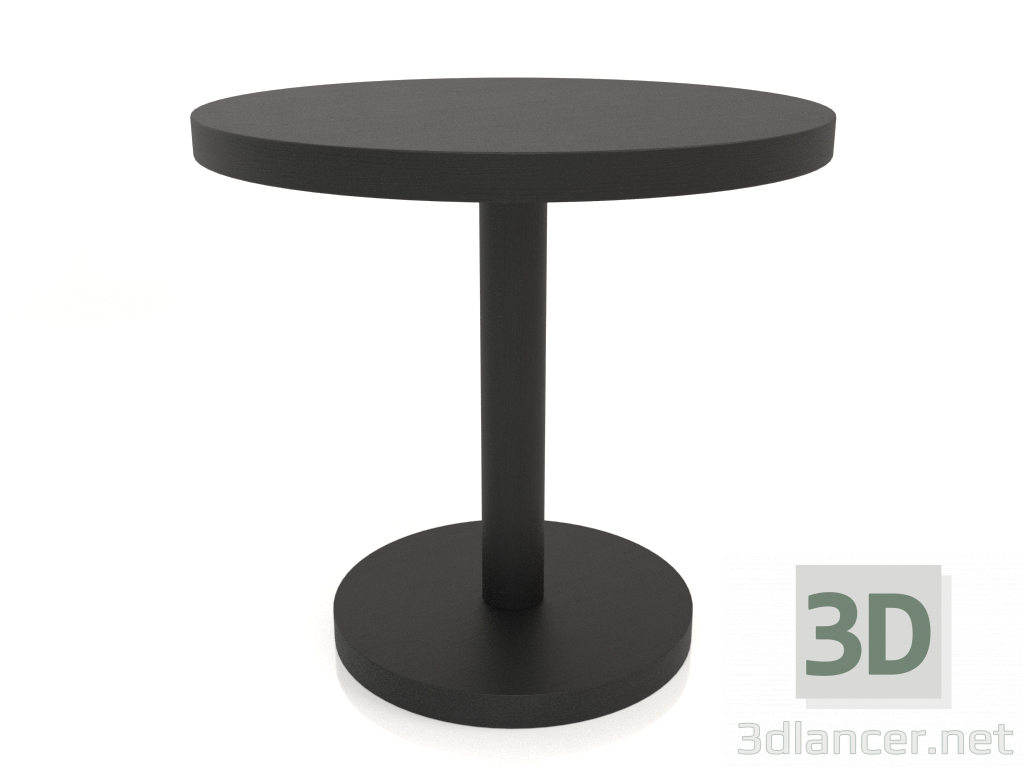 Modelo 3d Mesa de jantar DT 012 (D=800x750, madeira preta) - preview