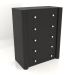 3d model Chest of drawers TM 022 (910x480x1140, wood black) - preview