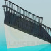 3d model Direct wide staircase - preview