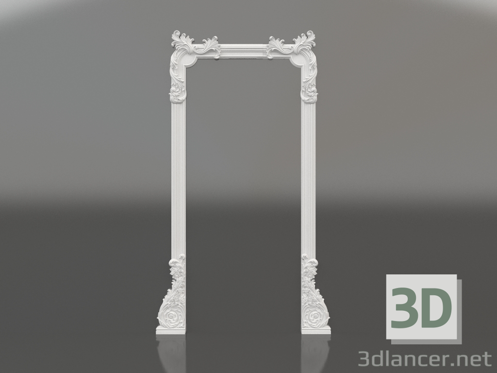 modello 3D Portale decorativo in gesso DP 001 (1201x2086x57) - anteprima