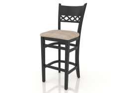 Tabouret de bar Edinburgh (Wenge foncé)