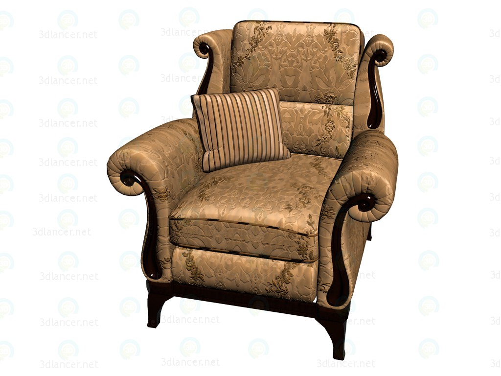 3d model Sillón orejero de Verona - vista previa