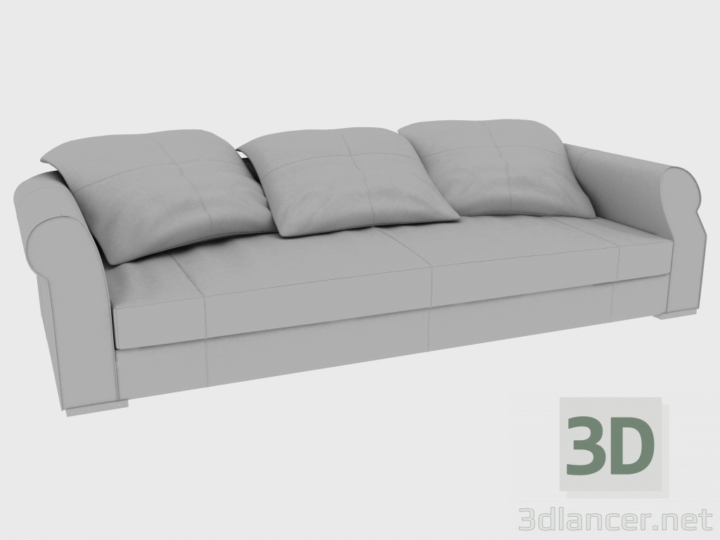 modello 3D Divano RUBENS FREE BACK SOFA (285x135xH75) - anteprima