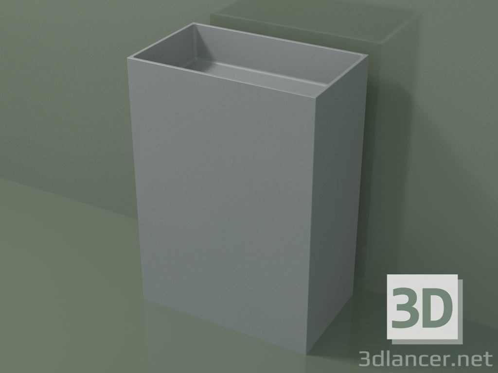 3D modeli Ayaklı lavabo (03UN36101, Silver Grey C35, L 60, P 36, H 85 cm) - önizleme