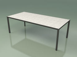 Dining table 004 (Metal Smoke, Gres Clay)