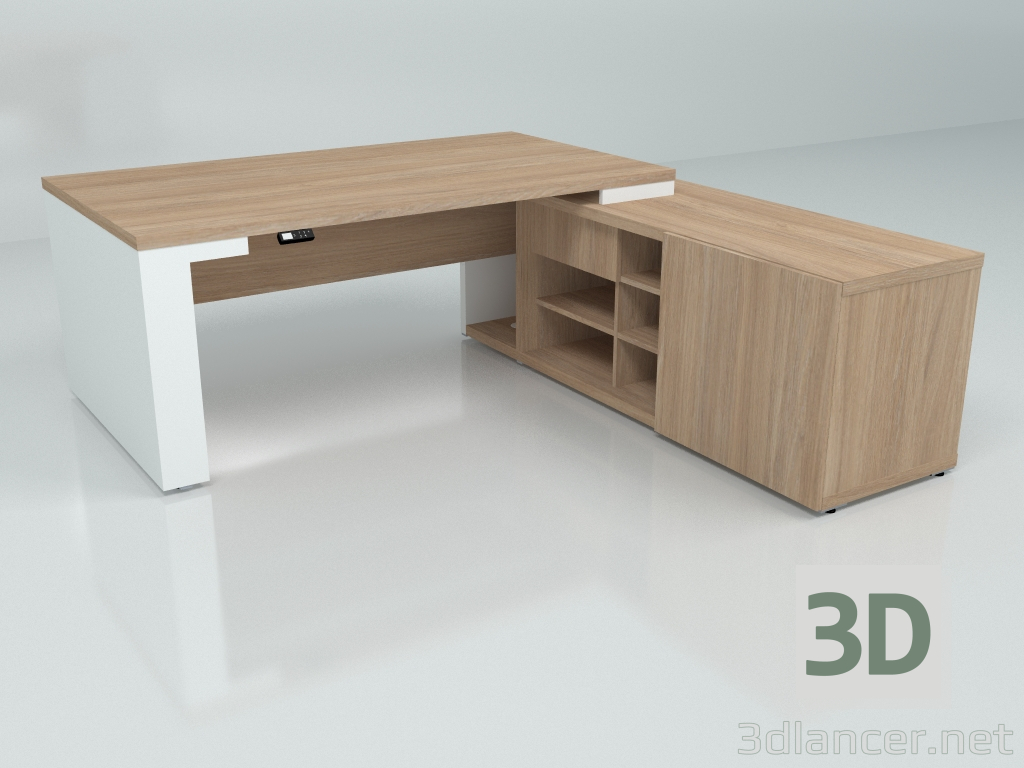3d model Work table Mito Height Adjustable MIT2RP (1990x2080) - preview