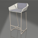 3D modeli Sırtlı Yarım Bar Sandalyesi (Kum) - önizleme