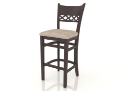 Tabouret de bar Edinburgh (Noyer foncé)