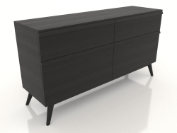 Cômoda 1 1500x400x800 (preto RAL 9005)