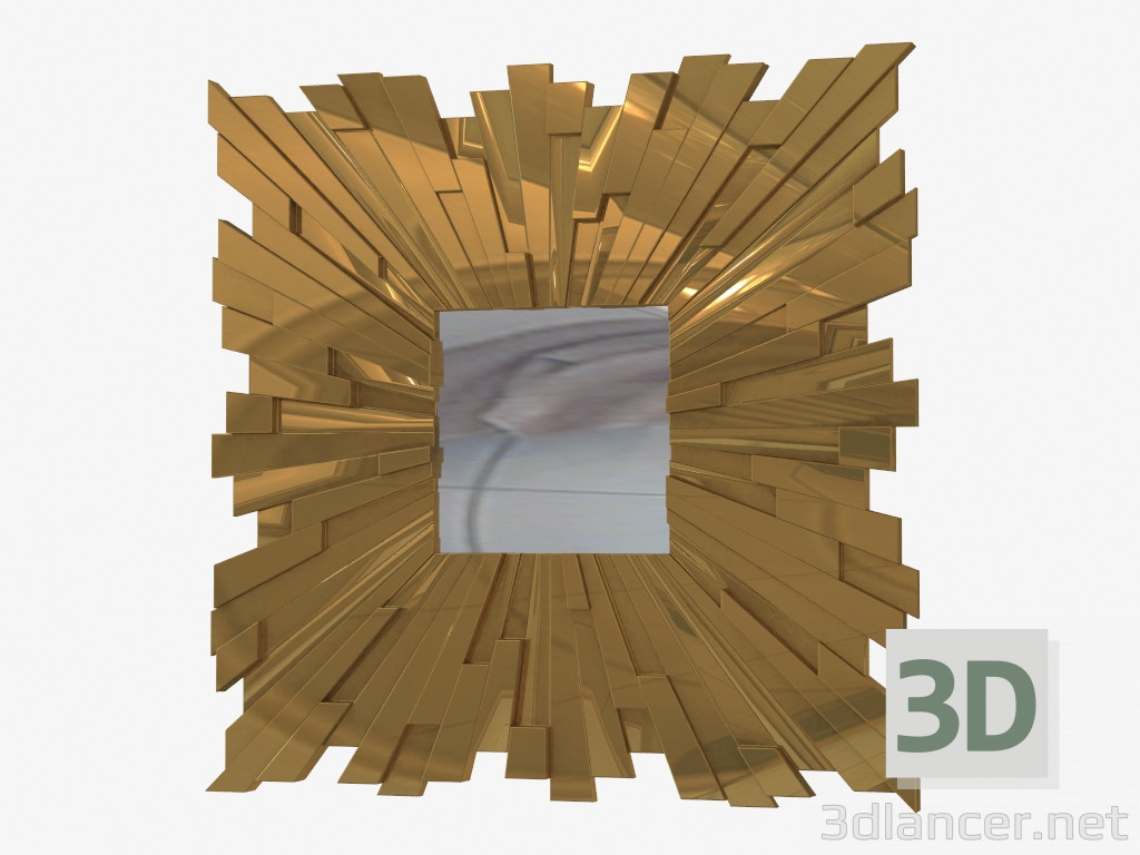 3D Modell Spiegel an der Wand (RJG0569) - Vorschau