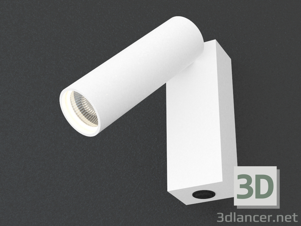 3d model Surface-mounted wall-mounted LED light (DL18436_11WW-White) - preview