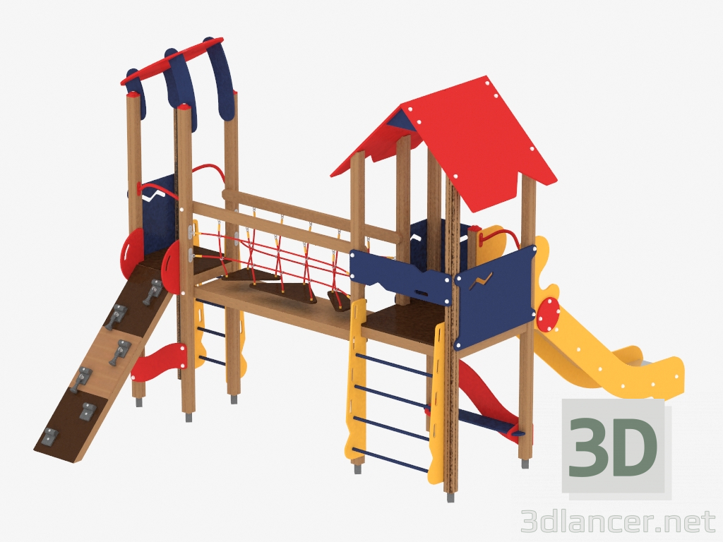 3d model Children's play complex (1203) - preview