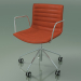 3D Modell Stuhl 0296 (5 Räder, mit Armlehnen, mit Lederausstattung) - Vorschau