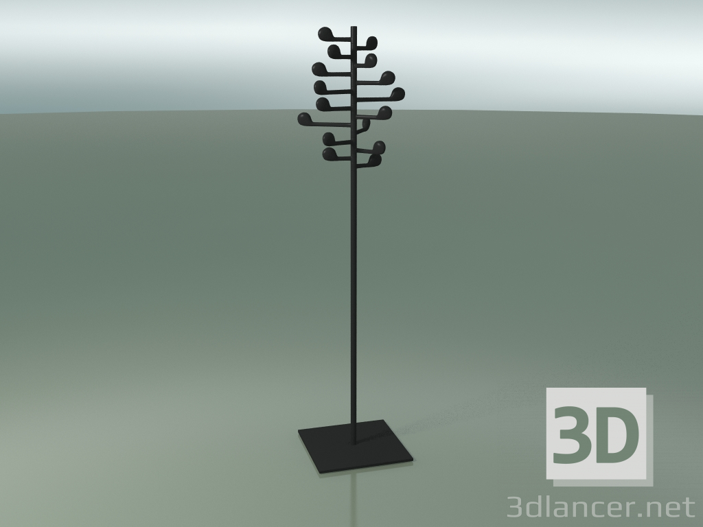 modello 3D Appendiabiti da terra 16 aghi 4001 (V44) - anteprima