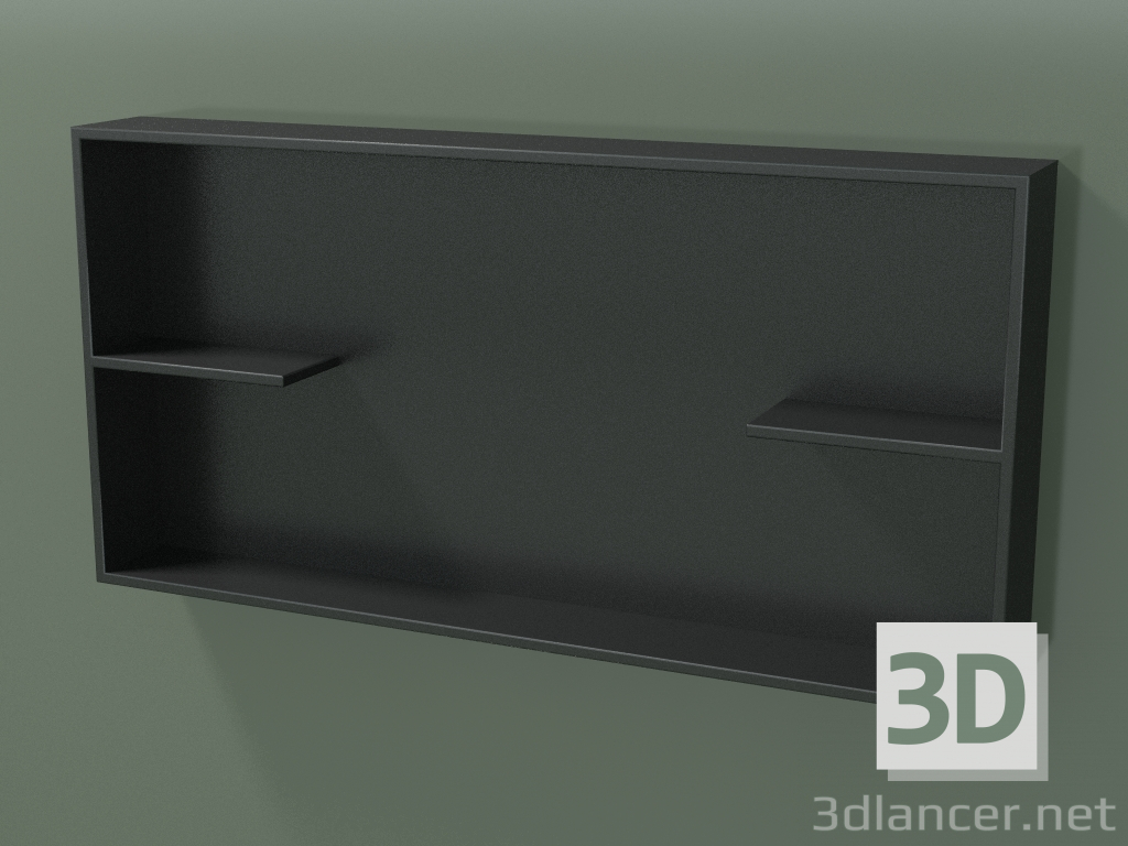 Modelo 3d Caixa aberta com prateleiras (90U31004, Deep Nocturne C38, L 96, P 12, H 48 cm) - preview