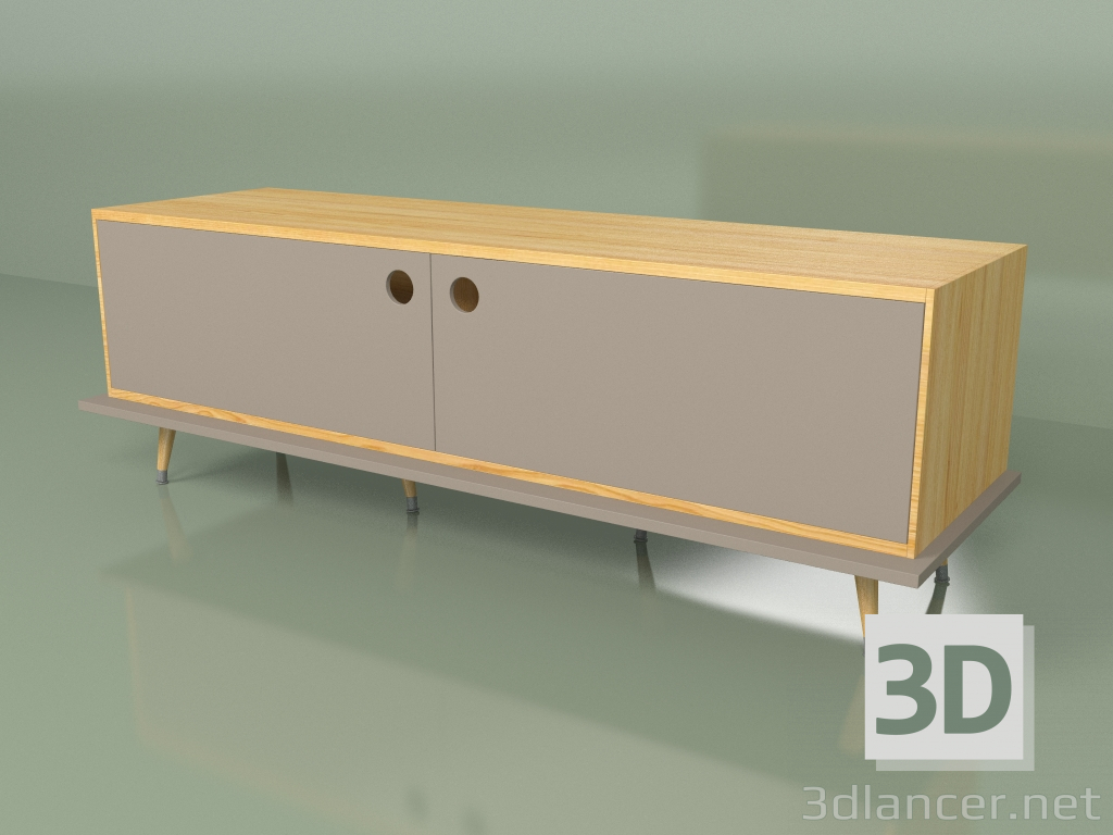 3d model Cabinet Woodi (coffee) - preview