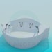 3d model Round corner bath - preview