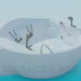 3d model Round corner bath - preview