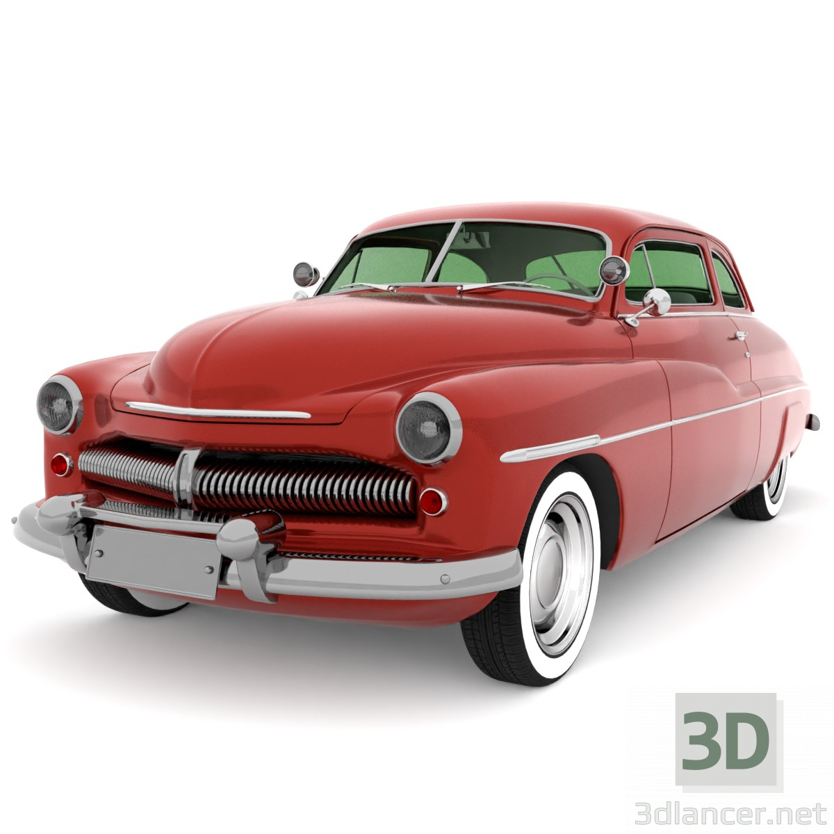 modèle 3D de voiture classique acheter - rendu