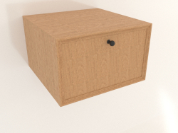 Mueble de pared TM 14 (400x400x250, madera chapada en caoba)