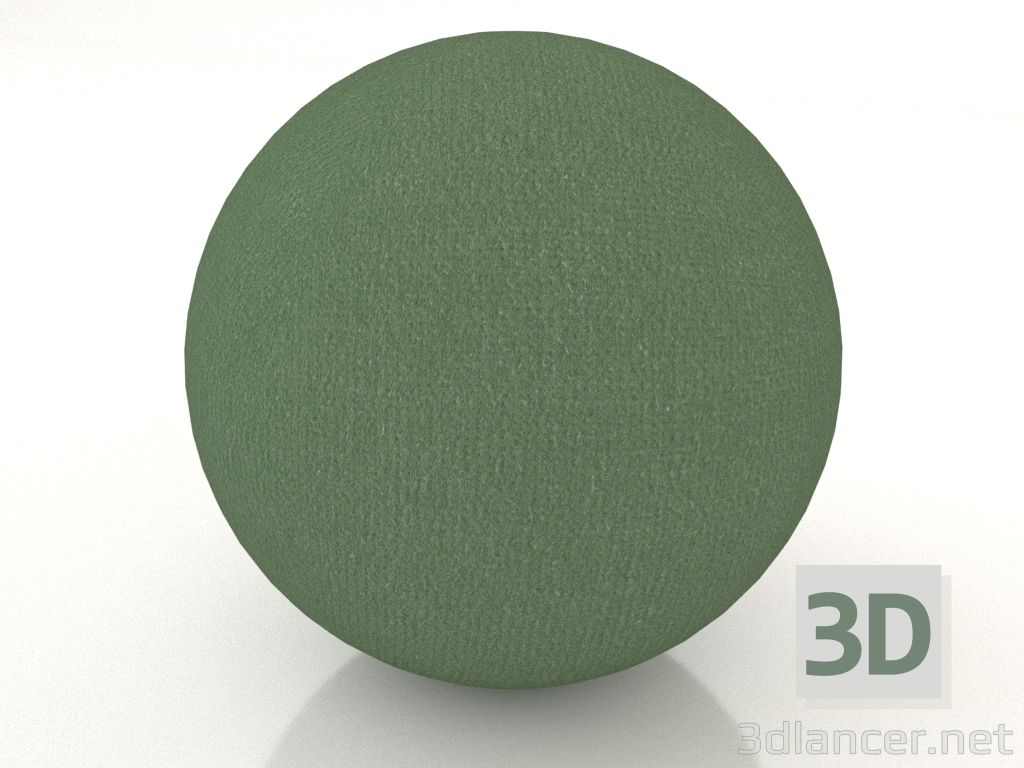 modello 3D Poggiapiedi Spheric Ottoman (verde) - anteprima
