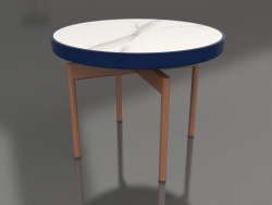 Round coffee table Ø60 (Night blue, DEKTON Aura)