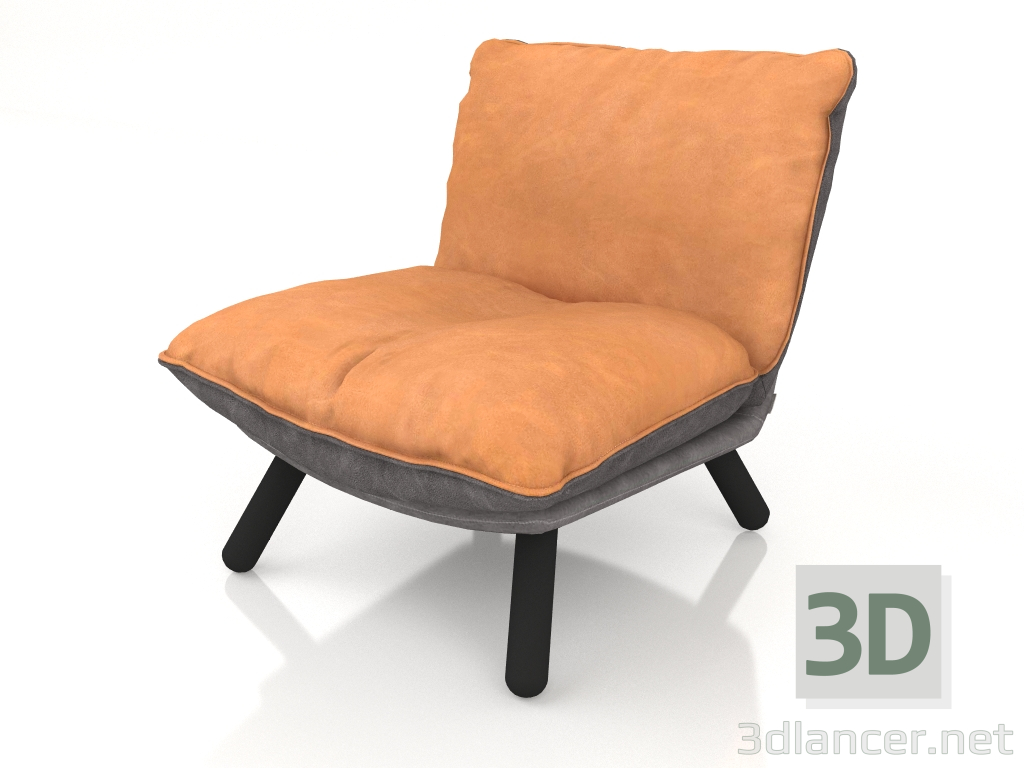 modello 3D Poltrona lounge Lazy Sack LL (marrone) - anteprima