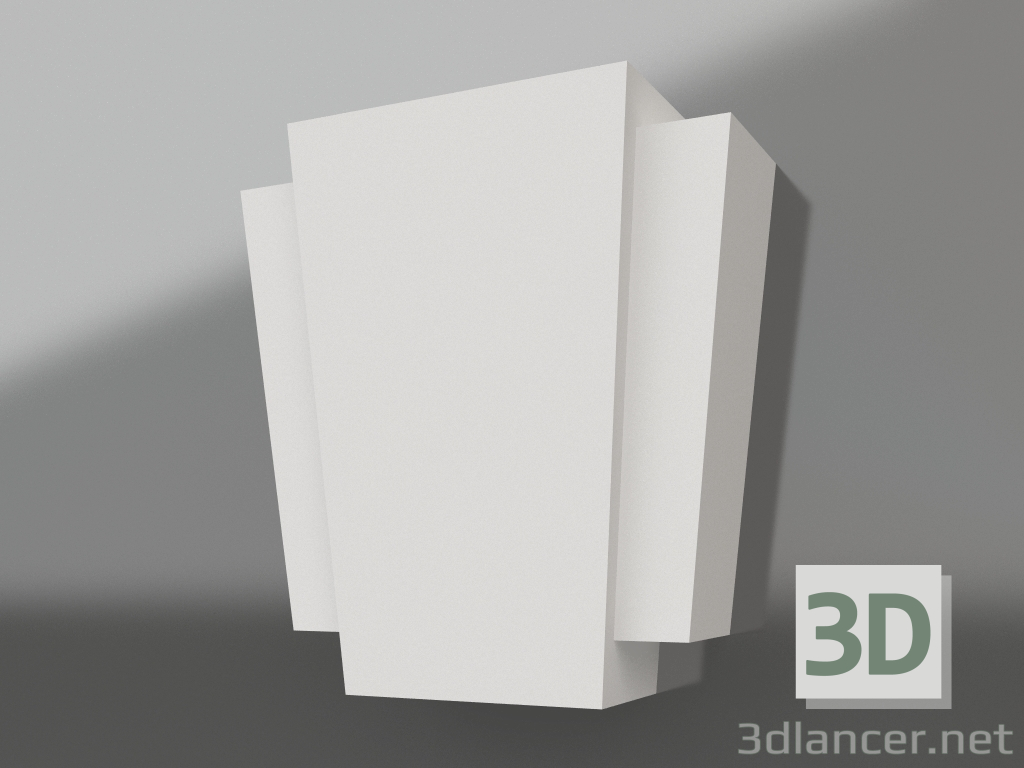 3d model Castle stone ZaK 002 (68x64x17x23) - preview