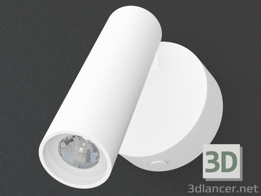 modèle 3D Lampe LED mur (DL18436_11WW-Blanc R) - preview