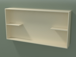 Open box with shelves (90U31004, Bone C39, L 96, P 12, H 48 cm)