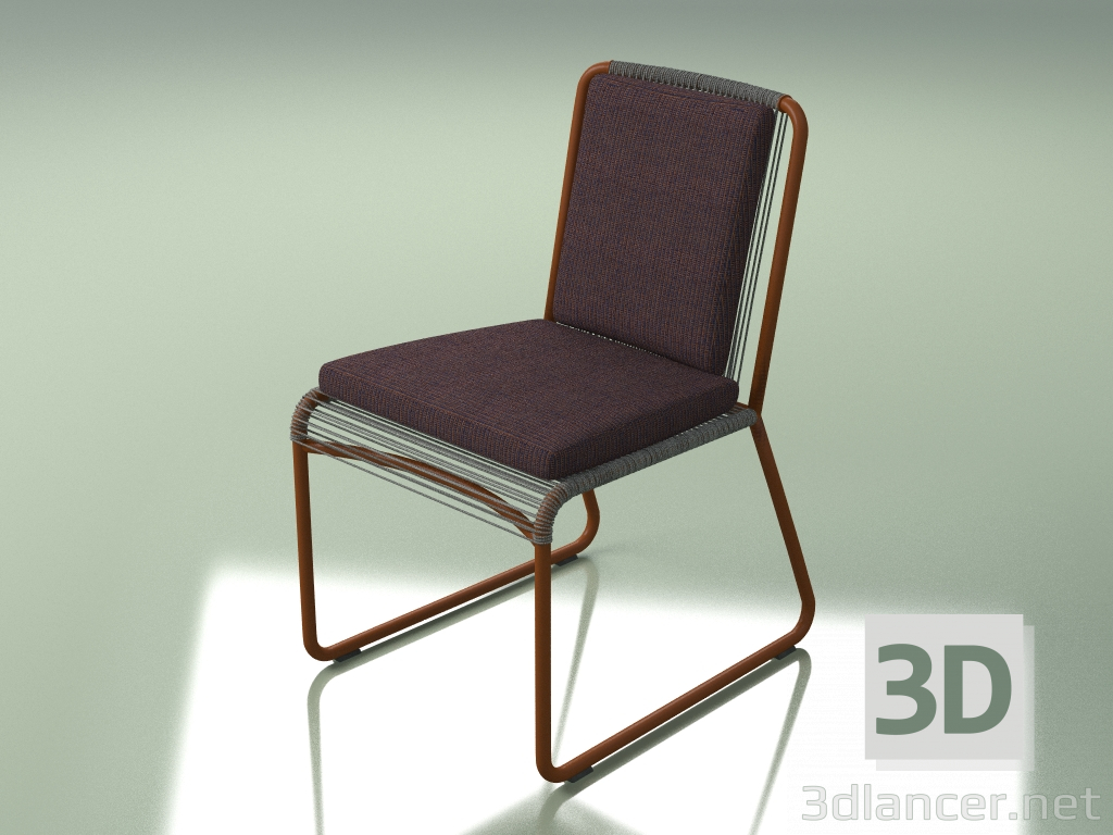 modello 3D Sedia 349 (Metallo Ruggine) - anteprima