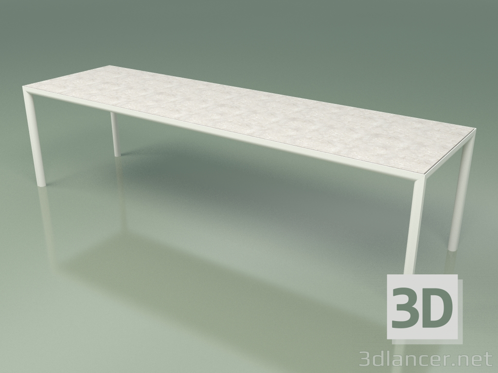 modello 3D Tavolo da pranzo 005 (Metal Milk, Gres Clay) - anteprima