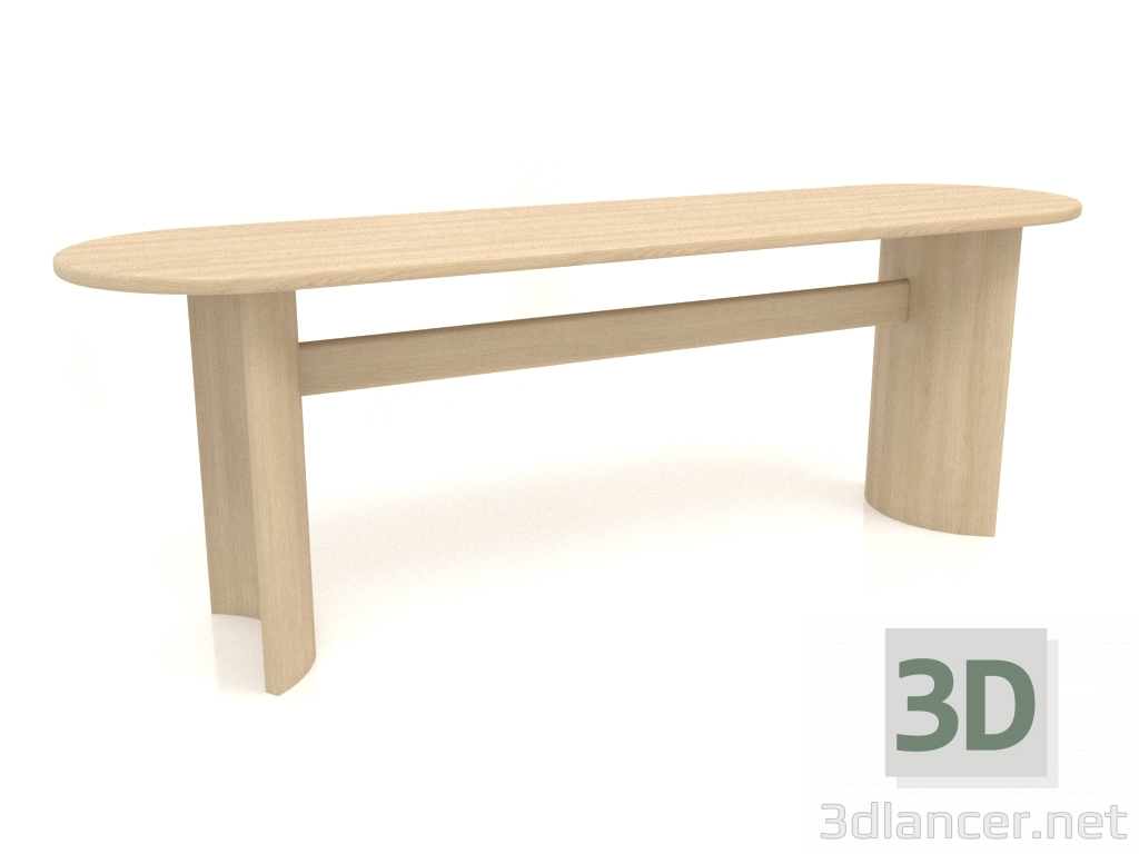 3d model Mesa de comedor DT 05 (2200x600x750, madera blanca) - vista previa