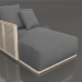 Modelo 3d Seção 2 do módulo do sofá à esquerda (areia) - preview