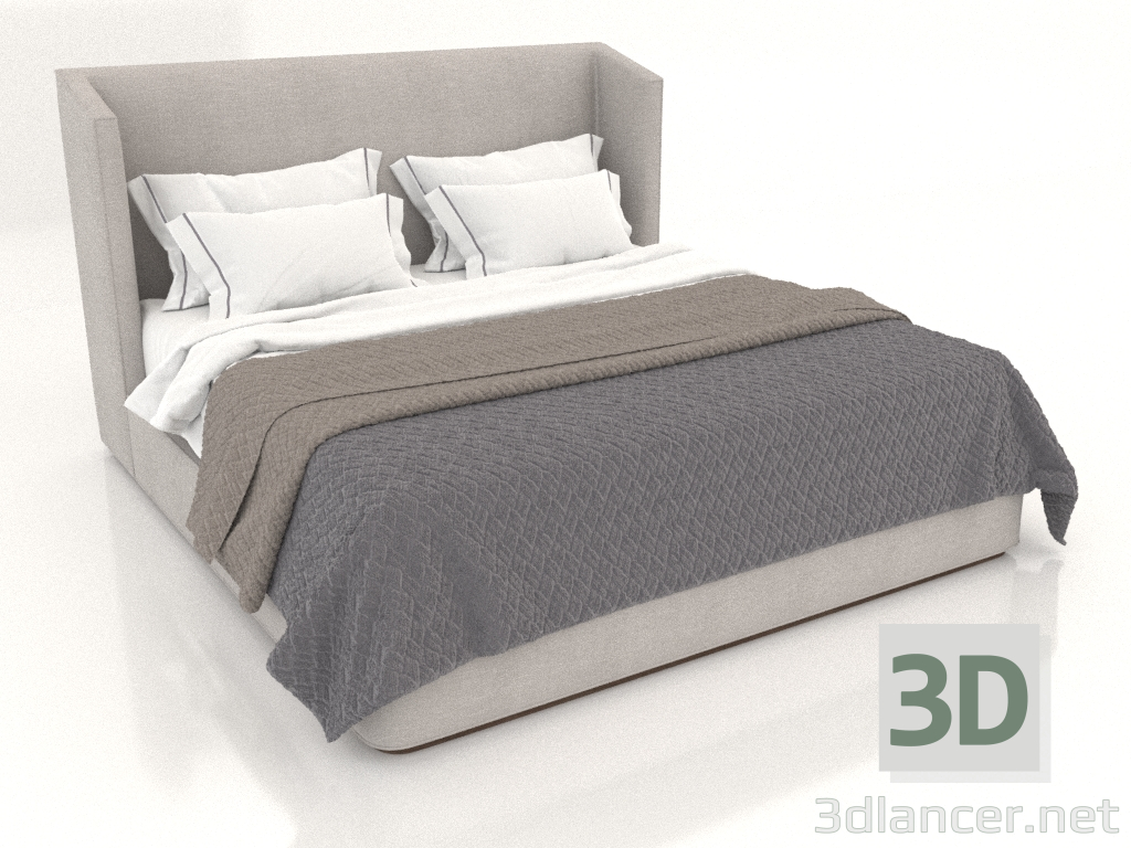 3d модель Кровать с боковой спинкой Alessia – превью