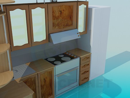 modelo 3D Cocina - escuchar modelo 3D Cocina - escuchar