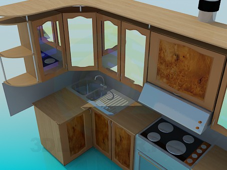 modelo 3D Cocina - escuchar modelo 3D Cocina - escuchar
