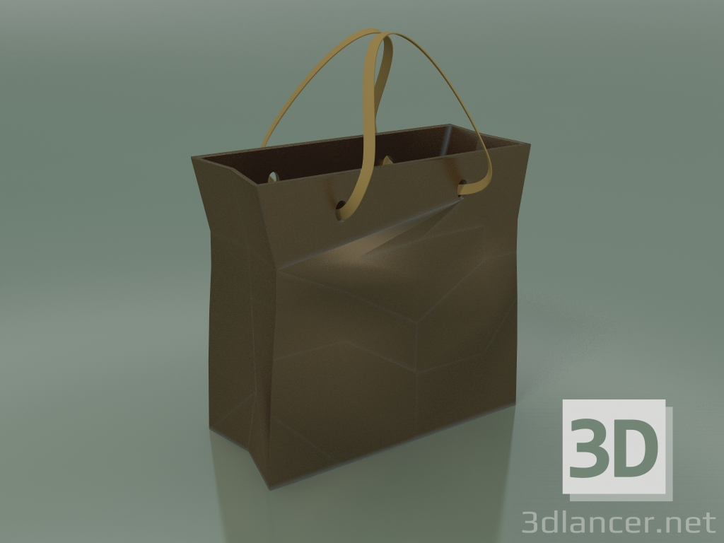 3d model Vase Bag Q329 (Bronze) - preview