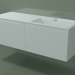 3D Modell Waschbecken mit Schublade (dx, L 144, P 50, H 48 cm) - Vorschau