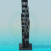 3D Modell Stand in der Form des Wolkenkratzers - Vorschau