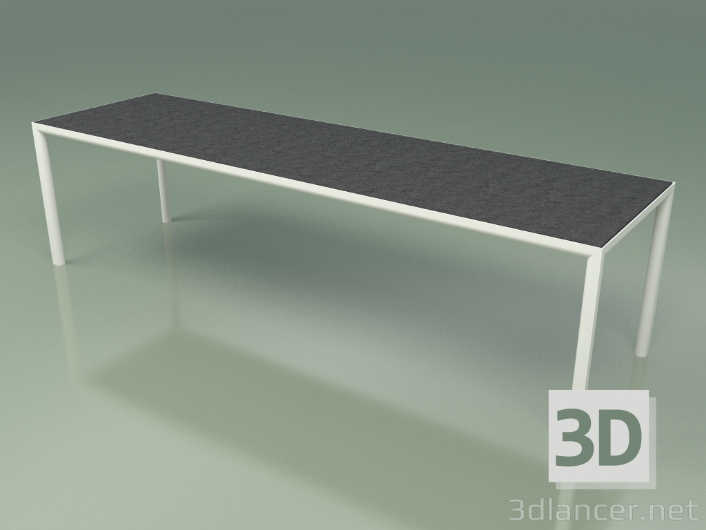 modello 3D Tavolo da pranzo 005 (Metallo Latte, Gres Grafite) - anteprima