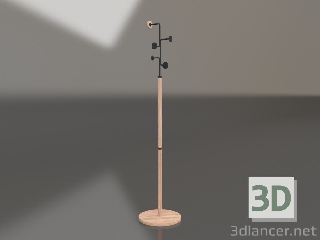 3D Modell Haken für Bodenaufhänger (Schwarz) - Vorschau