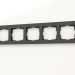 3d model Frame for 5 posts (black aluminum) - preview
