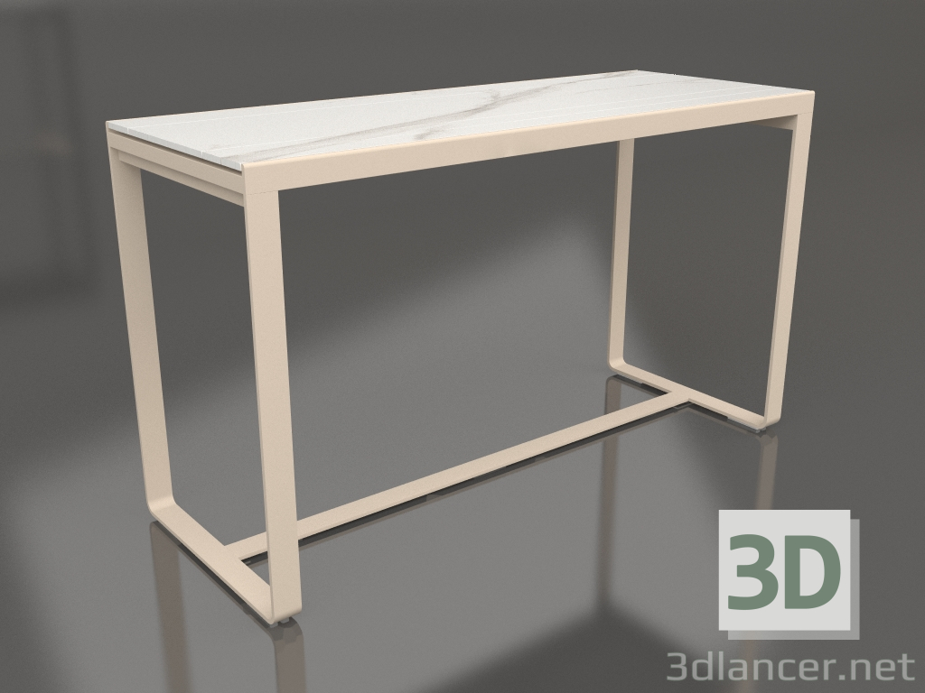 modello 3D Tavolo da bar 180 (DEKTON Aura, Sabbia) - anteprima