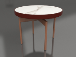 Round coffee table Ø60 (Wine red, DEKTON Aura)