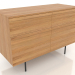 modèle 3D Commode 1 METAL 1200x500x800 (chêne naturel) - preview